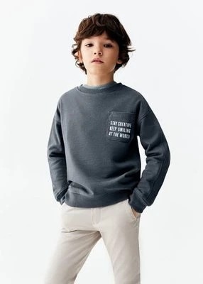 Zdjęcie produktu Bawełniana bluza z napisem Mango Kids