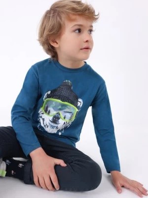 Zdjęcie produktu Bawełniana bluzka chłopięca z nadrukiem Mayoral