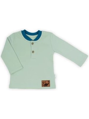 Zdjęcie produktu Bawełniana bluzka z długim rękawem niemowlęca- oliwkowa Nicol
