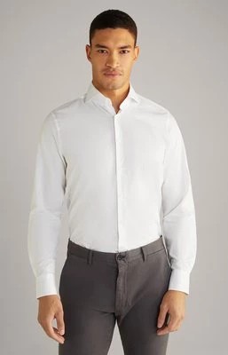 Zdjęcie produktu Bawełniana koszula Mika o subtelnej fakturze w kolorze białym Joop
