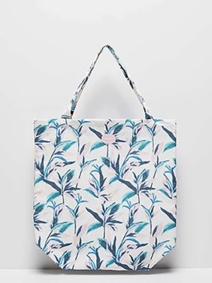 Zdjęcie produktu Bawełniana torba damska typu shopper z nadrukiem Moodo