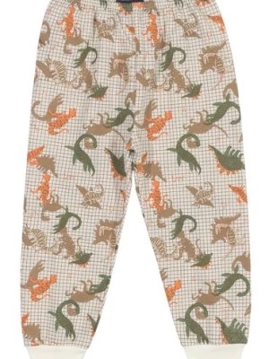 Zdjęcie produktu Bawełniane spodnie dla niemowlaka w dinozaury Quimby