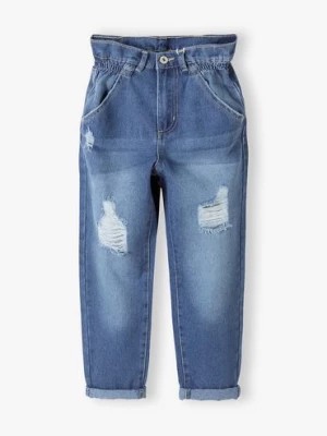 Zdjęcie produktu Bawełniane spodnie jeansowe dla dziewczynki Lincoln & Sharks by 5.10.15.