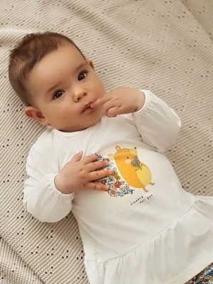 Zdjęcie produktu Bawełniany komplet niemowlęcy - tunika z baskinką i legginsy 5.10.15.