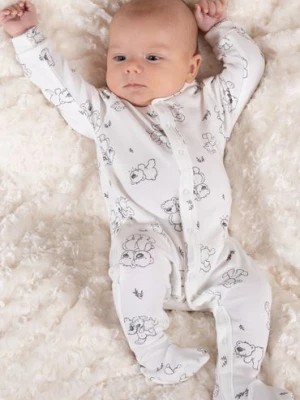 Zdjęcie produktu Bawełniany kremowy pajac niemowlęcy w misie Nicol