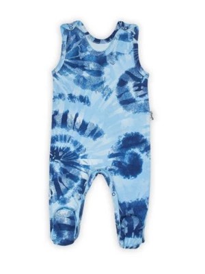 Zdjęcie produktu Bawełniany śpiochy niemowlęce we wzory niebieskie Nicol