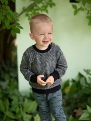 Zdjęcie produktu Bawełniany sweter chłopięcy - czarny Pinokio