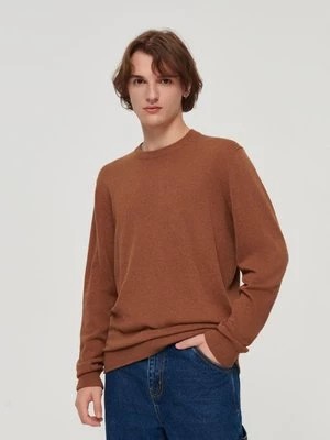 Zdjęcie produktu Bawełniany sweter regular fit brązowy House