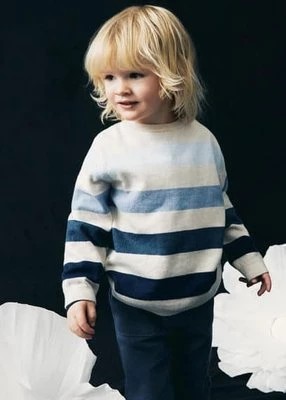 Zdjęcie produktu Bawełniany sweter w pasy MANGO BABY
