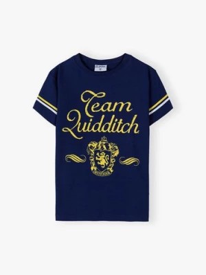 Zdjęcie produktu Bawełniany t-shirt dziewczęcy Harry Potter granatowy