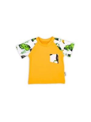 Zdjęcie produktu Bawełniany t-shirt niemowlęcy w tropikalny wzór TUKAN Nicol
