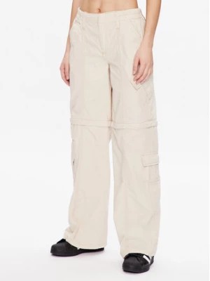 Zdjęcie produktu BDG Urban Outfitters Spodnie materiałowe BDG ZIP OFF Y2K 76475318 Écru Relaxed Fit