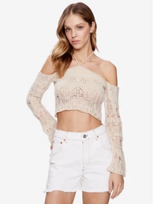 Zdjęcie produktu BDG Urban Outfitters Sweter BDG LADDERED HALTER NECK 76469477 Beżowy Cropped Fit