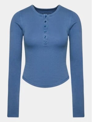 Zdjęcie produktu BDG Urban Outfitters T-Shirt Henley Ls Tee 75260075 Niebieski Slim Fit