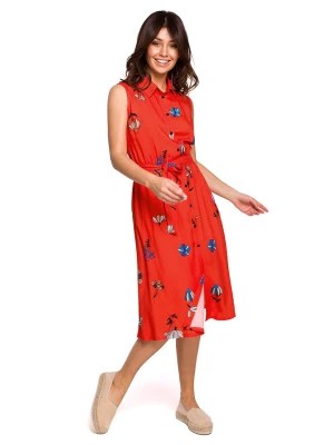 Zdjęcie produktu Be Wear Sukienka w kolorze czerwonym ze wzorem rozmiar: M