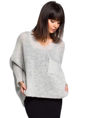 Zdjęcie produktu Be Wear Sweter w kolorze jasnoszarym rozmiar: onesize