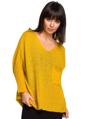 Zdjęcie produktu Be Wear Sweter w kolorze musztardowym rozmiar: onesize