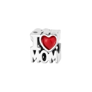 Zdjęcie produktu Beads srebrny pokryty czerwoną emalią - mama - Dots Dots - Biżuteria YES