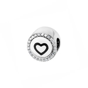 Zdjęcie produktu Beads srebrny pokryty emalią z cyrkoniami - Dots Dots - Biżuteria YES