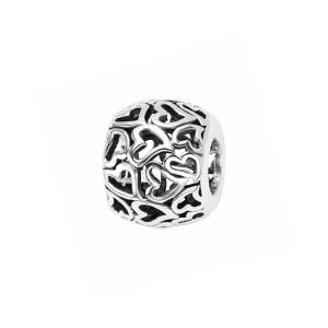 Zdjęcie produktu Beads srebrny - serca - Dots Dots - Biżuteria YES