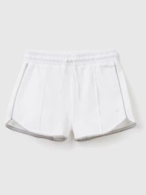 Zdjęcie produktu Benetton, 100% Cotton Shorts With Drawstring, size 2XL, White, Kids United Colors of Benetton