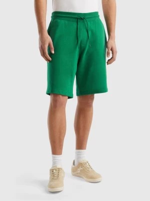 Zdjęcie produktu Benetton, 100% Cotton Sweat Bermudas, size S, Dark Green, Men United Colors of Benetton