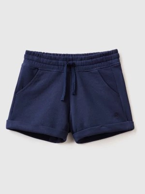 Zdjęcie produktu Benetton, 100% Cotton Sweat Shorts, size L, Dark Blue, Kids United Colors of Benetton