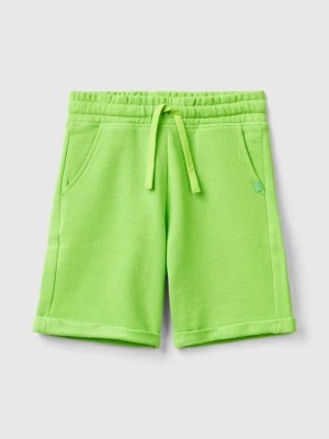 Zdjęcie produktu Benetton, Bermudas In Pure Cotton Sweat, size 3XL, Light Green, Kids United Colors of Benetton