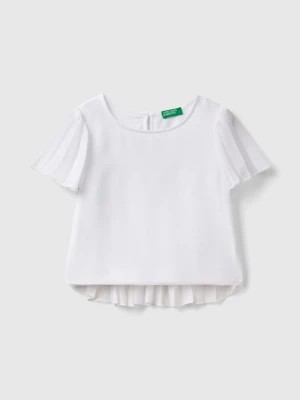 Zdjęcie produktu Benetton, Blouse With Pleated Details, size 3XL, White, Kids United Colors of Benetton