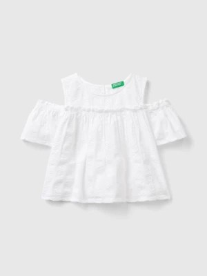 Zdjęcie produktu Benetton, Blouse With Rouches, size S, White, Kids United Colors of Benetton