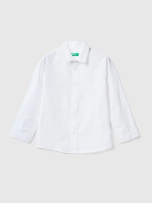 Zdjęcie produktu Benetton, Classic Shirt In Pure Cotton, size 104, White, Kids United Colors of Benetton