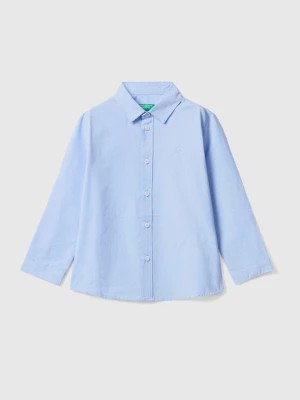 Zdjęcie produktu Benetton, Classic Shirt In Pure Cotton, size 110, Sky Blue, Kids United Colors of Benetton