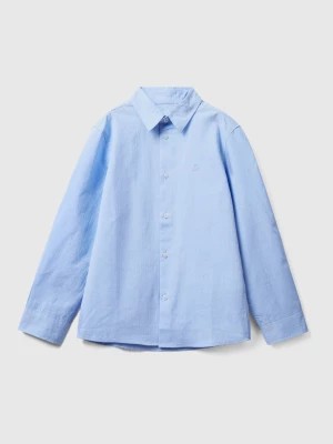 Zdjęcie produktu Benetton, Classic Shirt In Pure Cotton, size 3XL, Sky Blue, Kids United Colors of Benetton