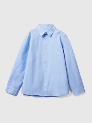 Zdjęcie produktu Benetton, Classic Shirt In Pure Cotton, size XL, Sky Blue, Kids United Colors of Benetton
