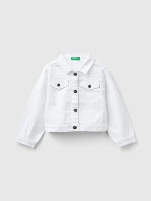 Zdjęcie produktu Benetton, Colorful Stretch Cotton Jacket, size 98, White, Kids United Colors of Benetton
