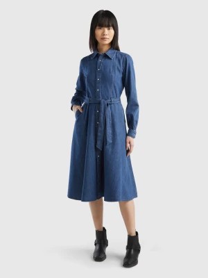 Zdjęcie produktu Benetton, Denim Shirt Dress, size XS, Blue, Women United Colors of Benetton