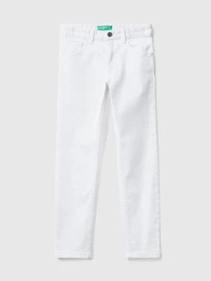Zdjęcie produktu Benetton, Five Pocket Slim Fit Trousers, size M, White, Kids United Colors of Benetton