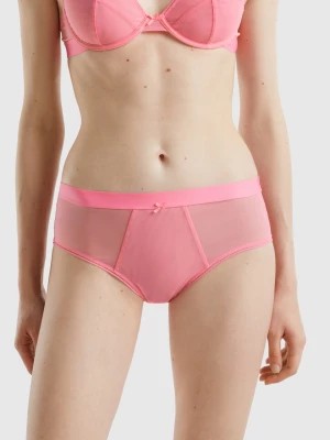 Zdjęcie produktu Benetton, High-waisted Mesh Underwear, size M, Pink, Women United Colors of Benetton