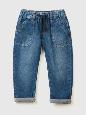 Zdjęcie produktu Benetton, Jeans With Maxi Pockets In 100% Cotton, size 110, Dark Blue, Kids United Colors of Benetton