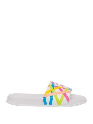 Zdjęcie produktu Benetton Klapki w kolorze białym ze wzorem rozmiar: 39