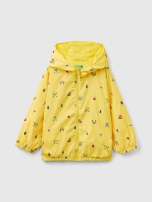 Zdjęcie produktu Benetton, Light Jacket With Hood, size 90, Yellow, Kids United Colors of Benetton