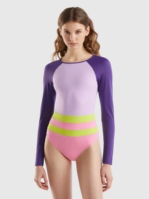 Zdjęcie produktu Benetton, Long Sleeve Swimsuit In Econyl®, size 2°, Multi-color, Women United Colors of Benetton