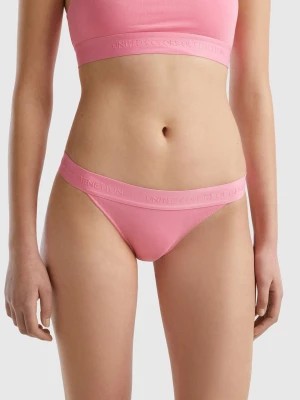 Zdjęcie produktu Benetton, Low-rise Underwear In Organic Cotton, size L, Pink, Women United Colors of Benetton