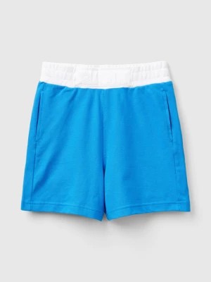 Zdjęcie produktu Benetton, Organic Cotton Shorts, size 2XL, Blue, Kids United Colors of Benetton