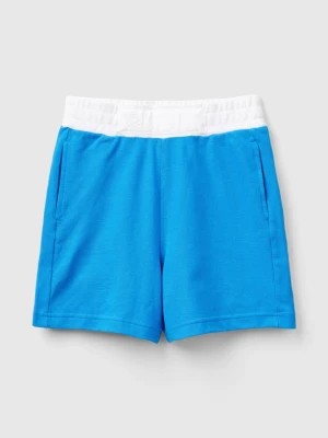 Zdjęcie produktu Benetton, Organic Cotton Shorts, size L, Blue, Kids United Colors of Benetton