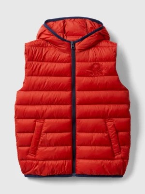 Zdjęcie produktu Benetton, Padded Jacket With Hood, size L, Brick Red, Kids United Colors of Benetton