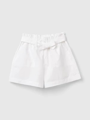 Zdjęcie produktu Benetton, Paperbag Shorts, size M, White, Kids United Colors of Benetton