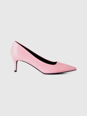 Zdjęcie produktu Benetton, Pink Pumps With Patent Leather Heels, size 36, Pastel Pink, Women United Colors of Benetton