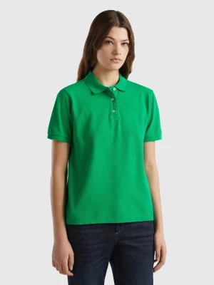 Zdjęcie produktu Benetton, Polo In Stretch Organic Cotton, size XS, Green, Women United Colors of Benetton