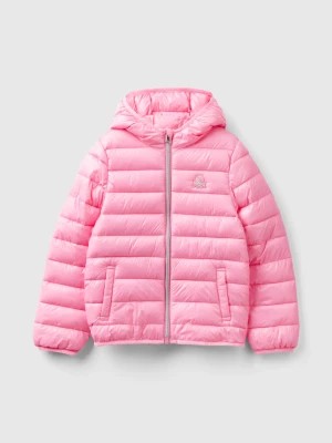 Zdjęcie produktu Benetton, Puffer Jacket With Hood, size XL, Pink, Kids United Colors of Benetton